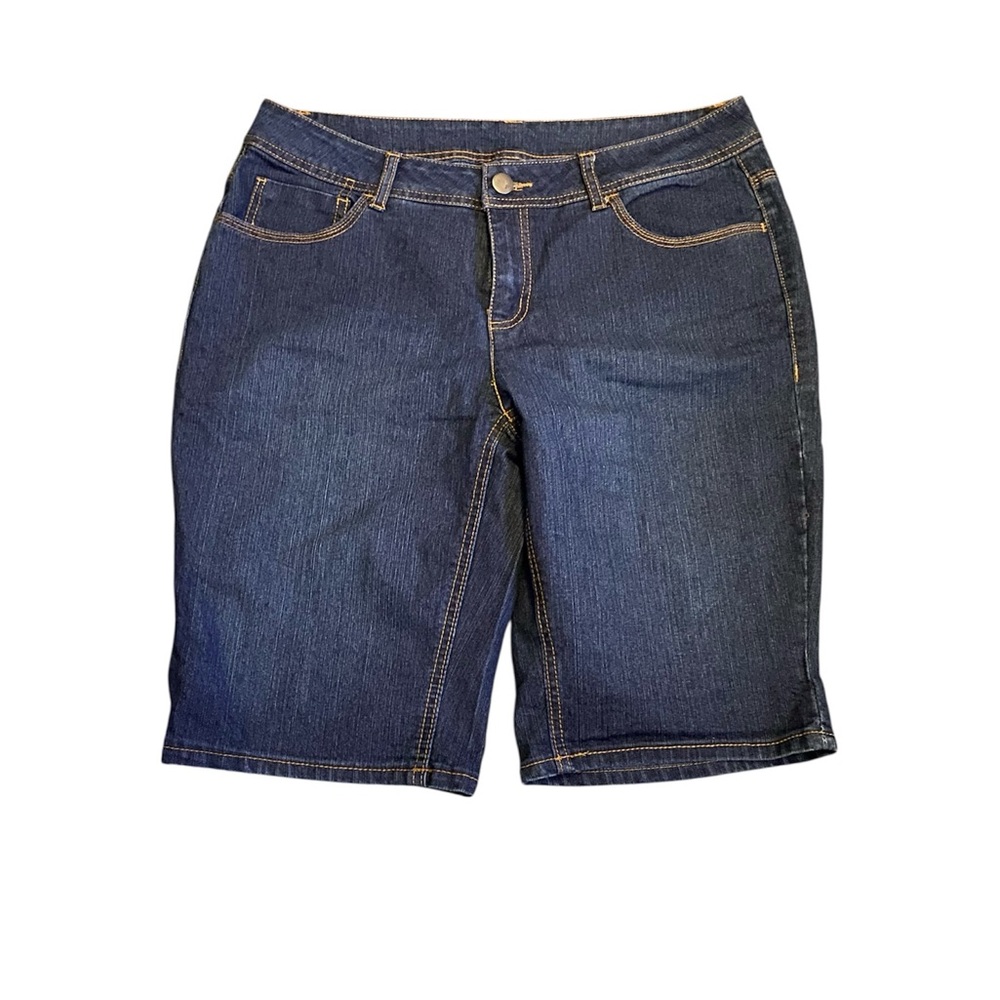 Like new Faded Glory Dark Indigo Denim Bermuda Shorts
